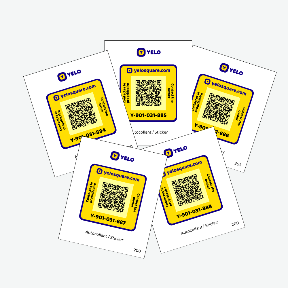 Pack de 5 petites vignettes Yelo